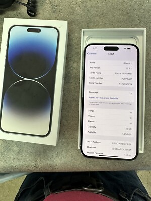Apple iPhone 14 Pro Max - 128GB - Silver Spactrum Or Verizon