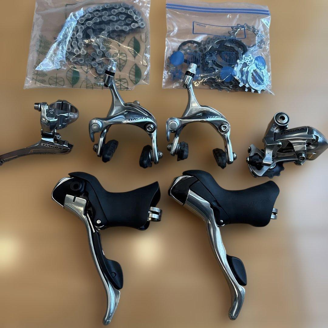 美品　Tiagra 4500 コンポセット シマノ SHIMANO ティアグラ Tiagra 4500系コンポセット ST-FC-BR-FD-RD